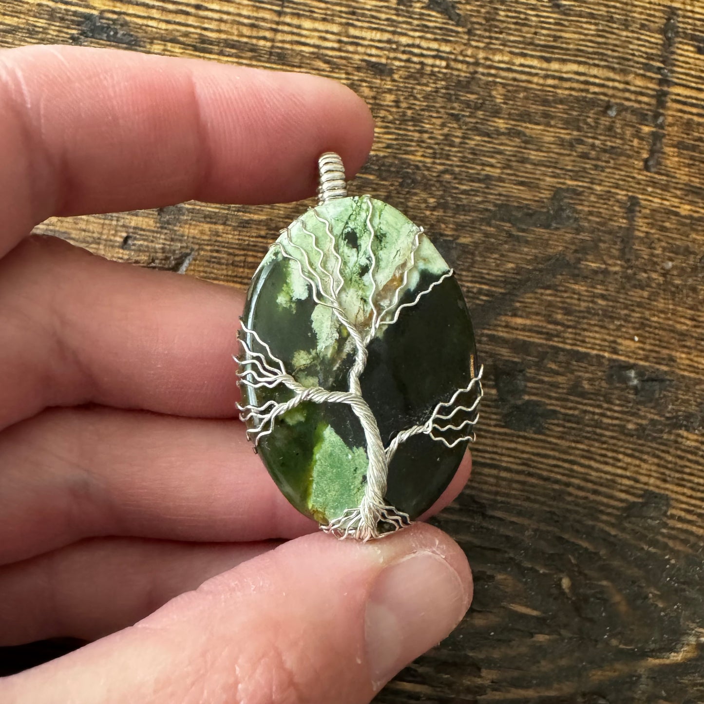Whisperwood: The Rootkeeper || Chrome Chalcedony Pendant