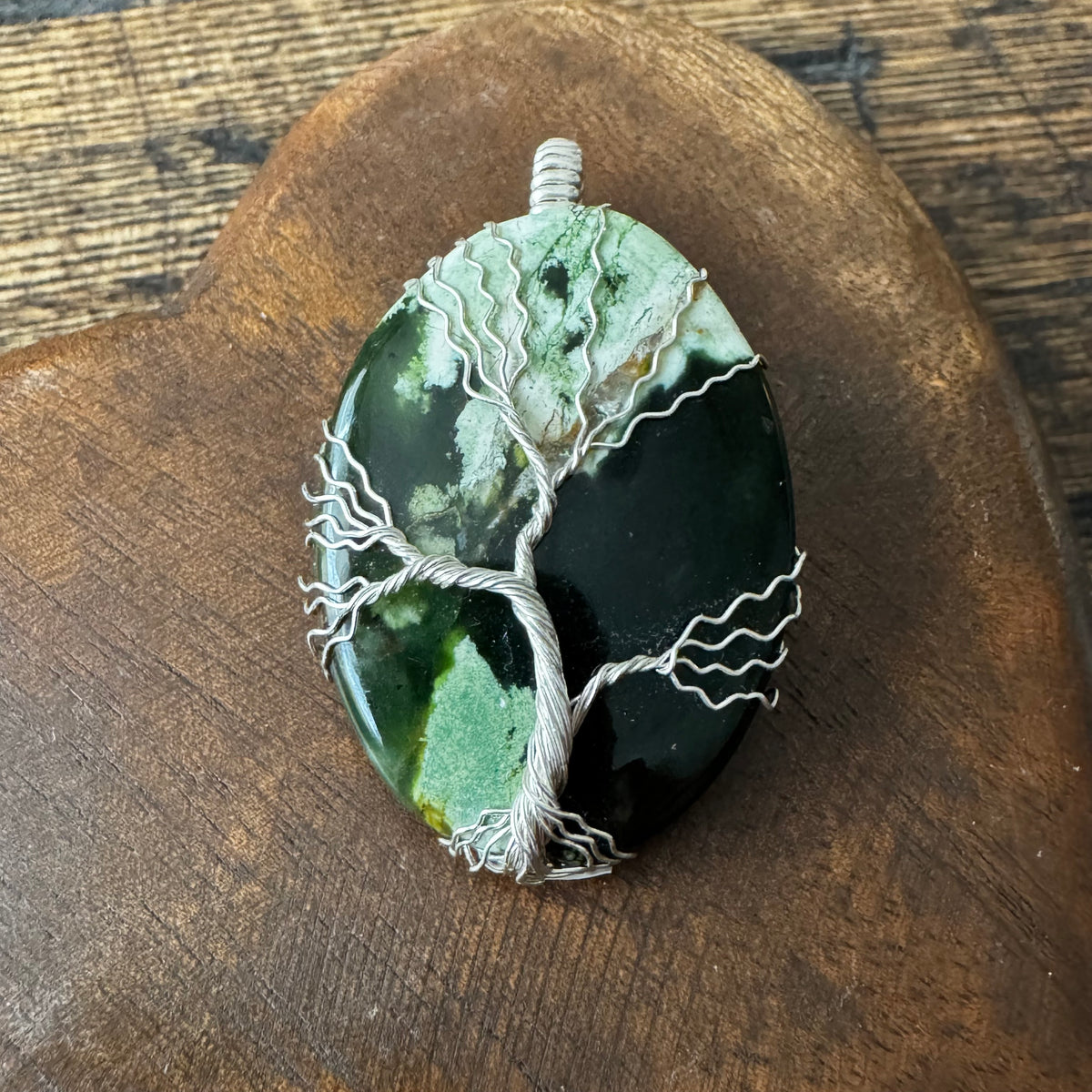 Whisperwood: The Rootkeeper || Chrome Chalcedony Pendant