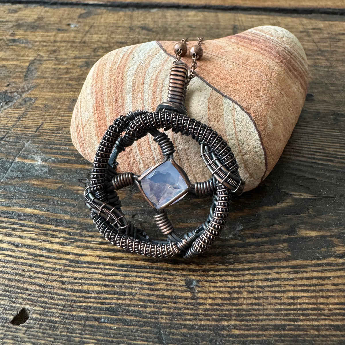 Moonbeam || Faceted Lavender Quartz Pendant