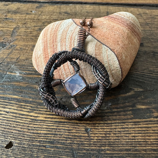Moonbeam || Faceted Lavender Quartz Pendant