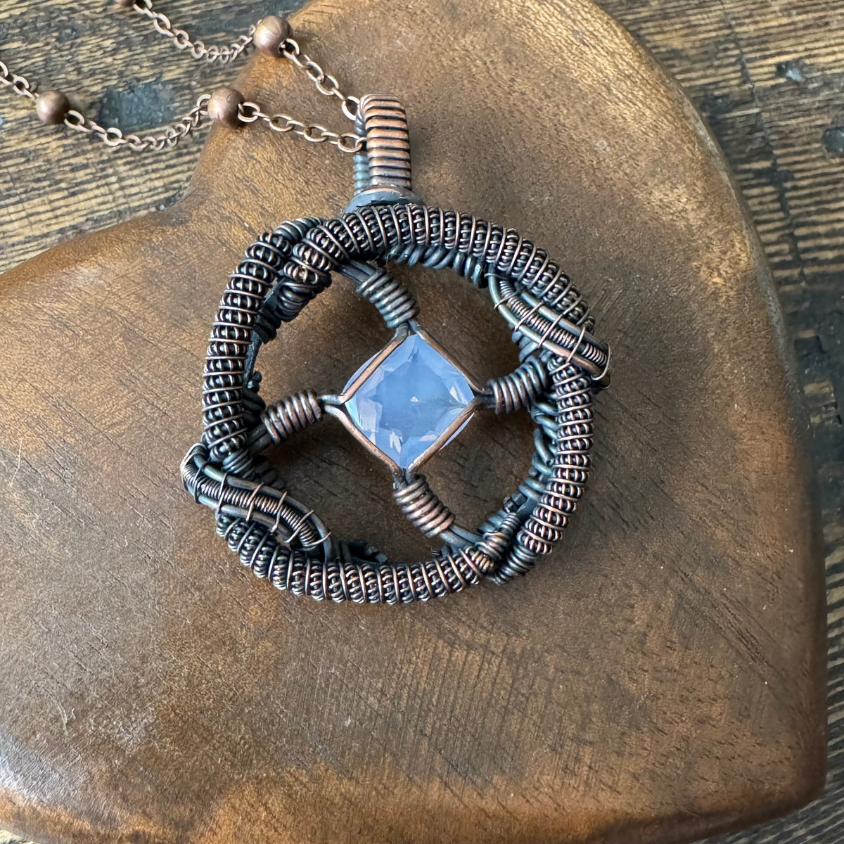Moonbeam || Faceted Lavender Quartz Pendant