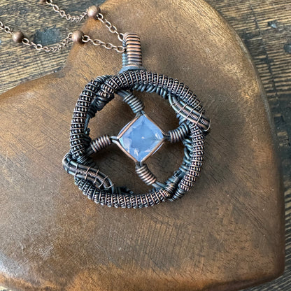 Moonbeam || Faceted Lavender Quartz Pendant