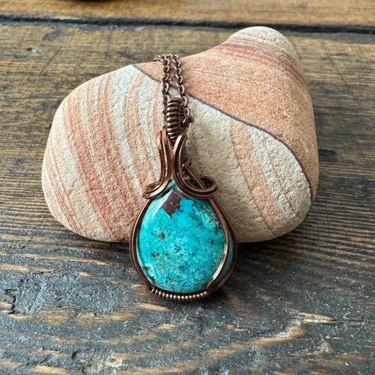 The Oasis || Chrysocolla Pendant