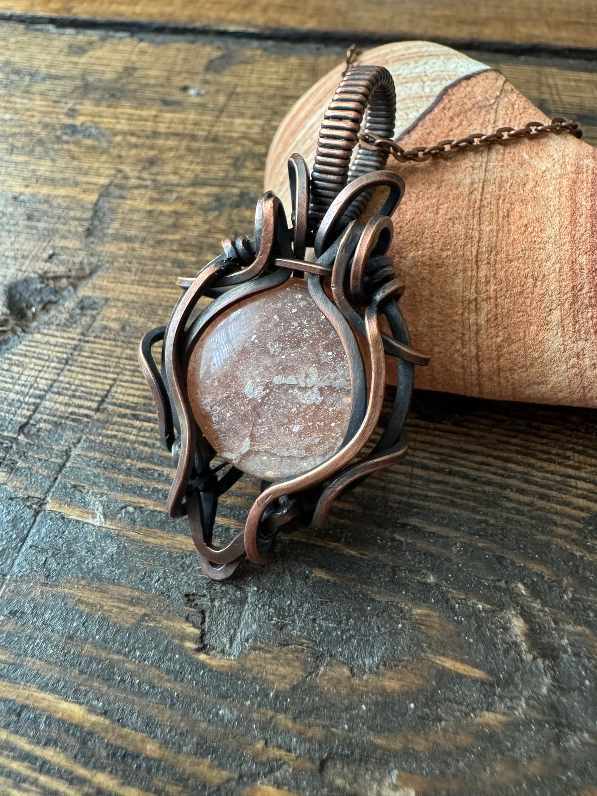 Sun Garden || Confetti Sunstone Pendant