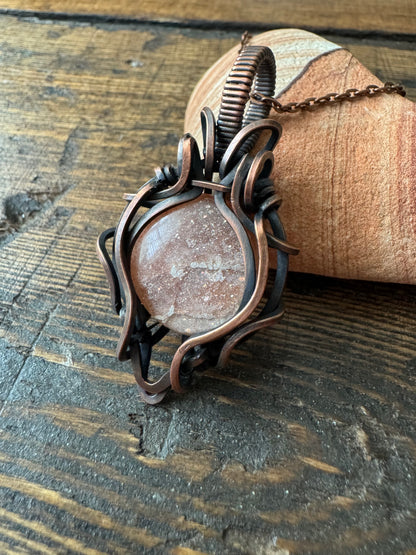 Sun Garden || Confetti Sunstone Pendant