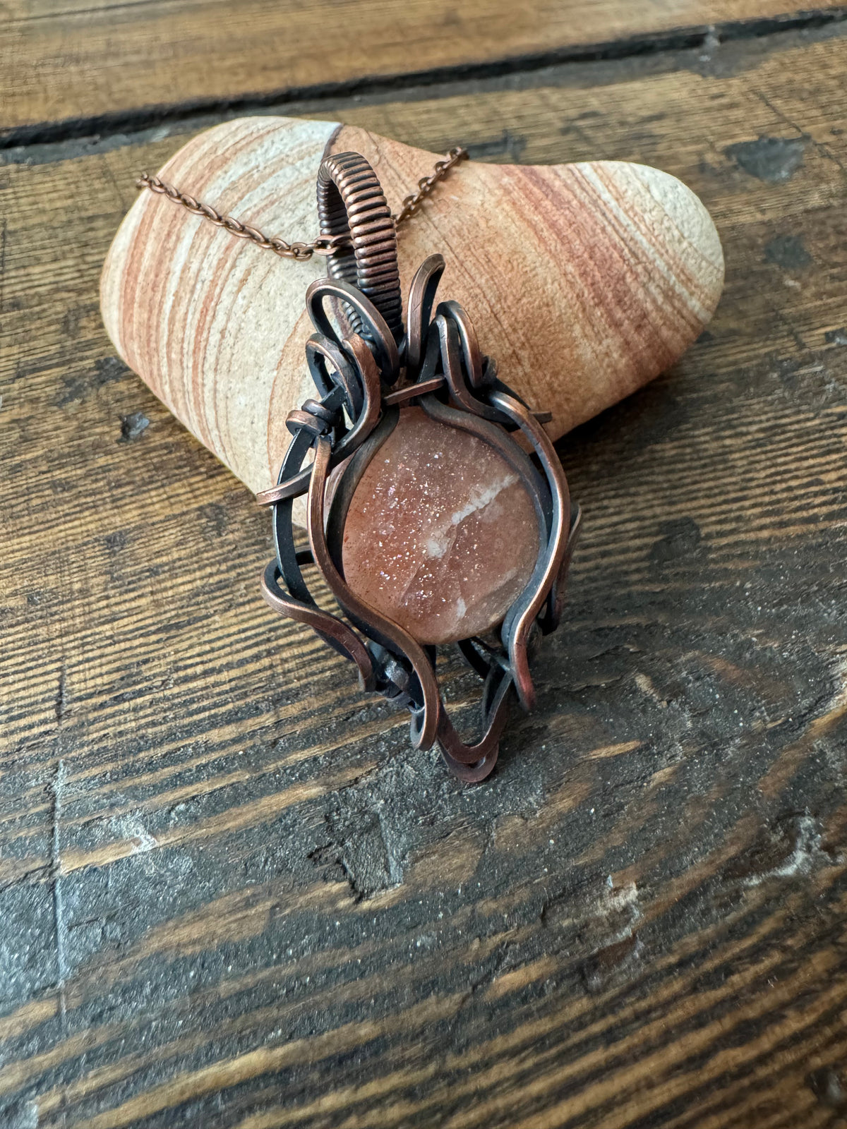 Sun Garden || Confetti Sunstone Pendant