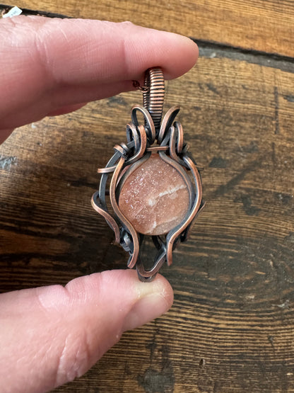 Sun Garden || Confetti Sunstone Pendant