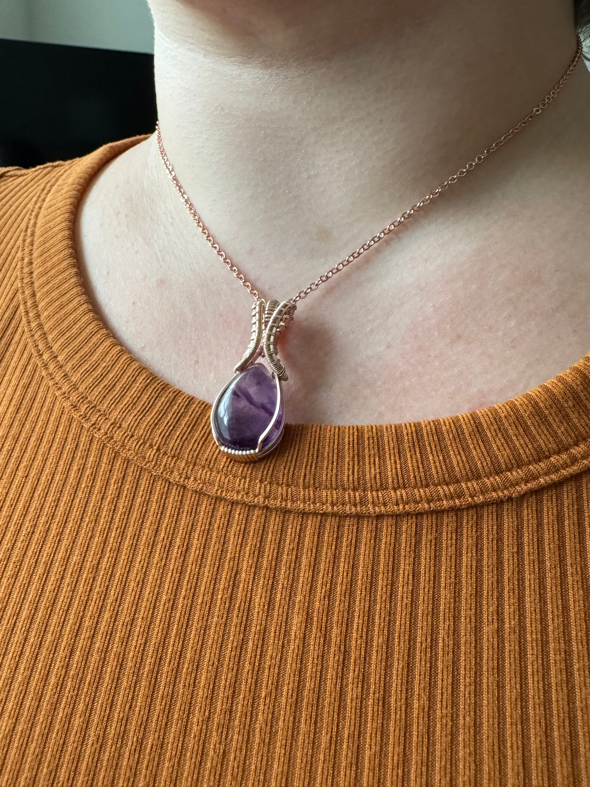 Pixie Halo: The Starglow || Trapiche Amethyst Pendant