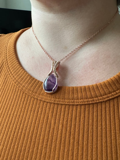 Pixie Halo: The Starglow || Trapiche Amethyst Pendant