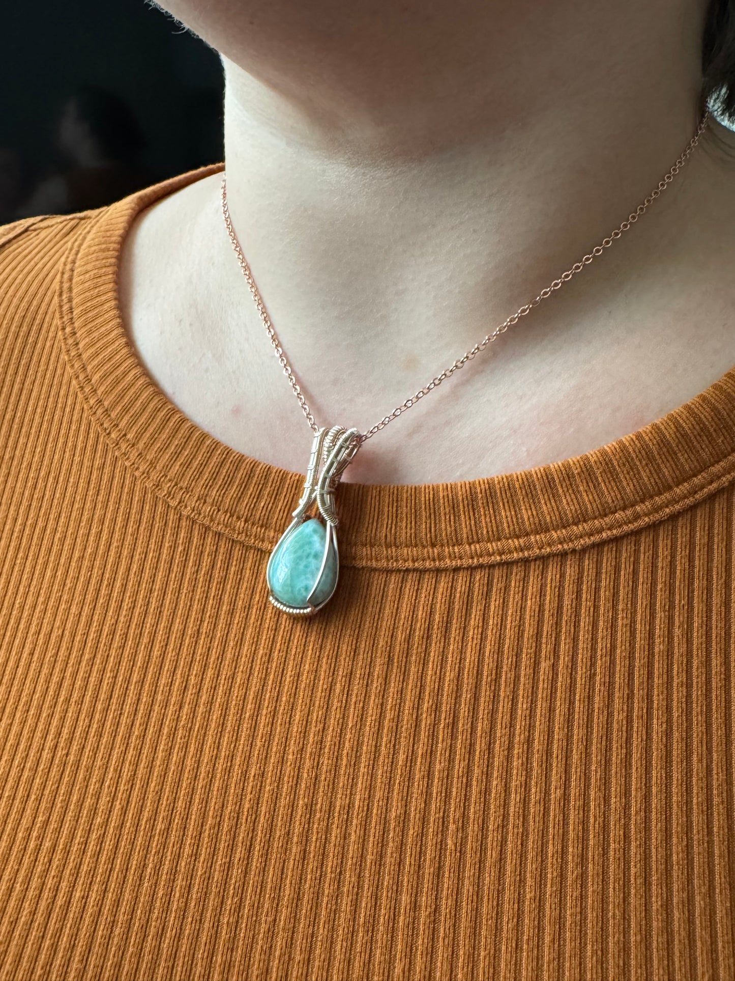 Pixie Halo: The Sea Sprite || Larimar Pendant