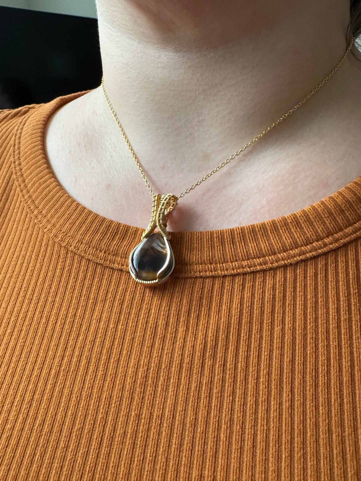 Pixie Halo: The Luminary || Montana Agate Pendant