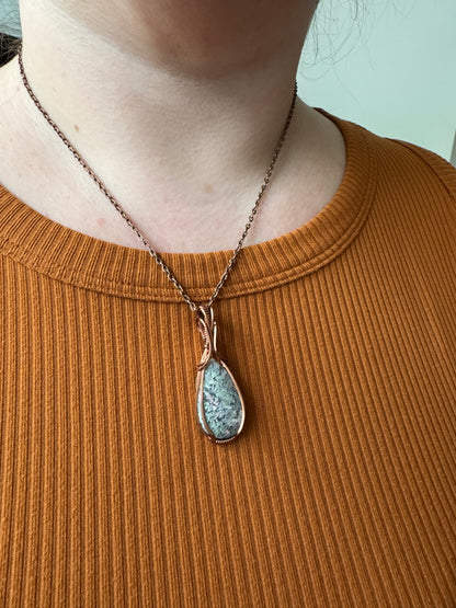 Mossflower || Scenic Moss Agate Pendant