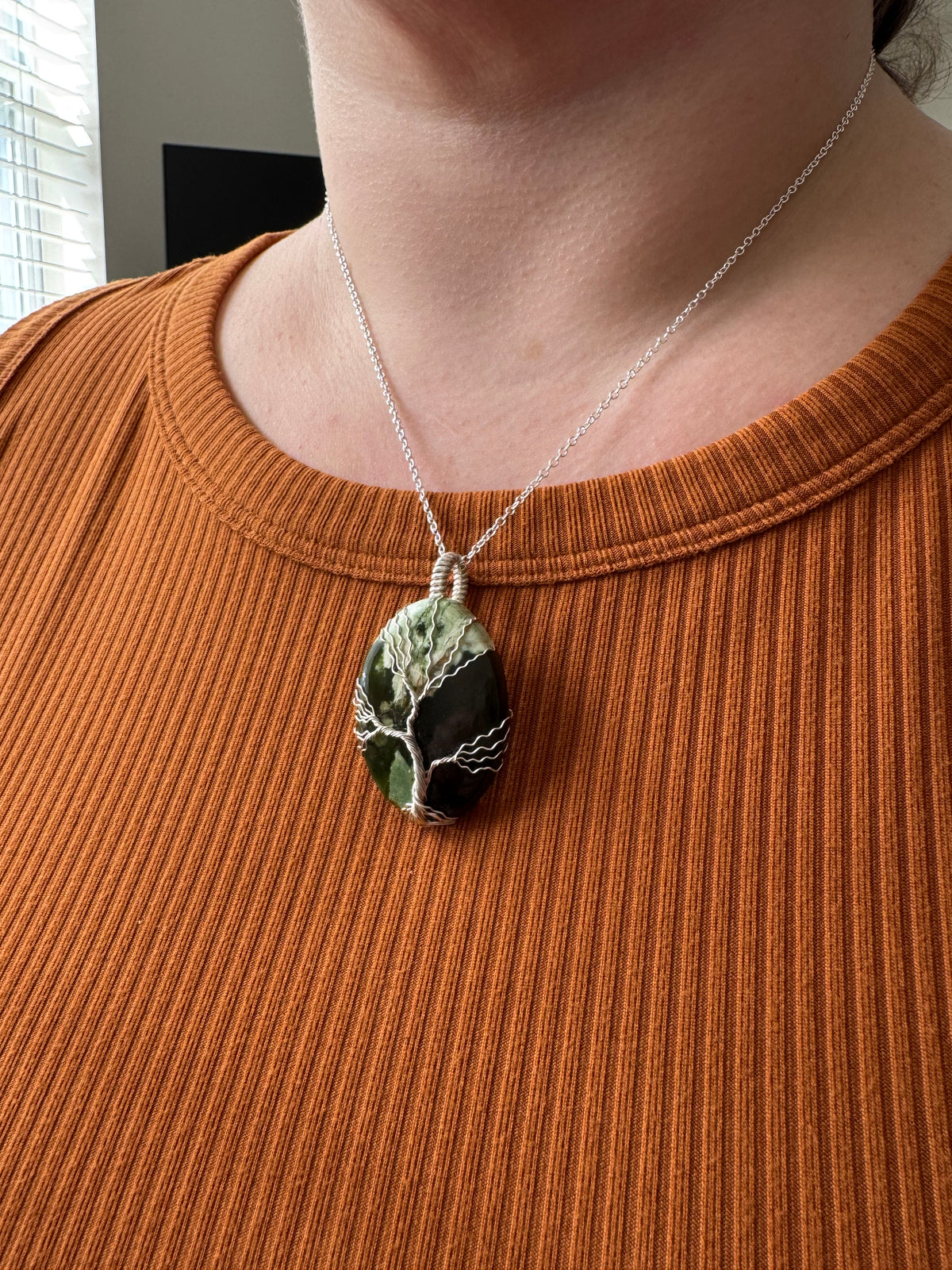 Whisperwood: The Rootkeeper || Chrome Chalcedony Pendant