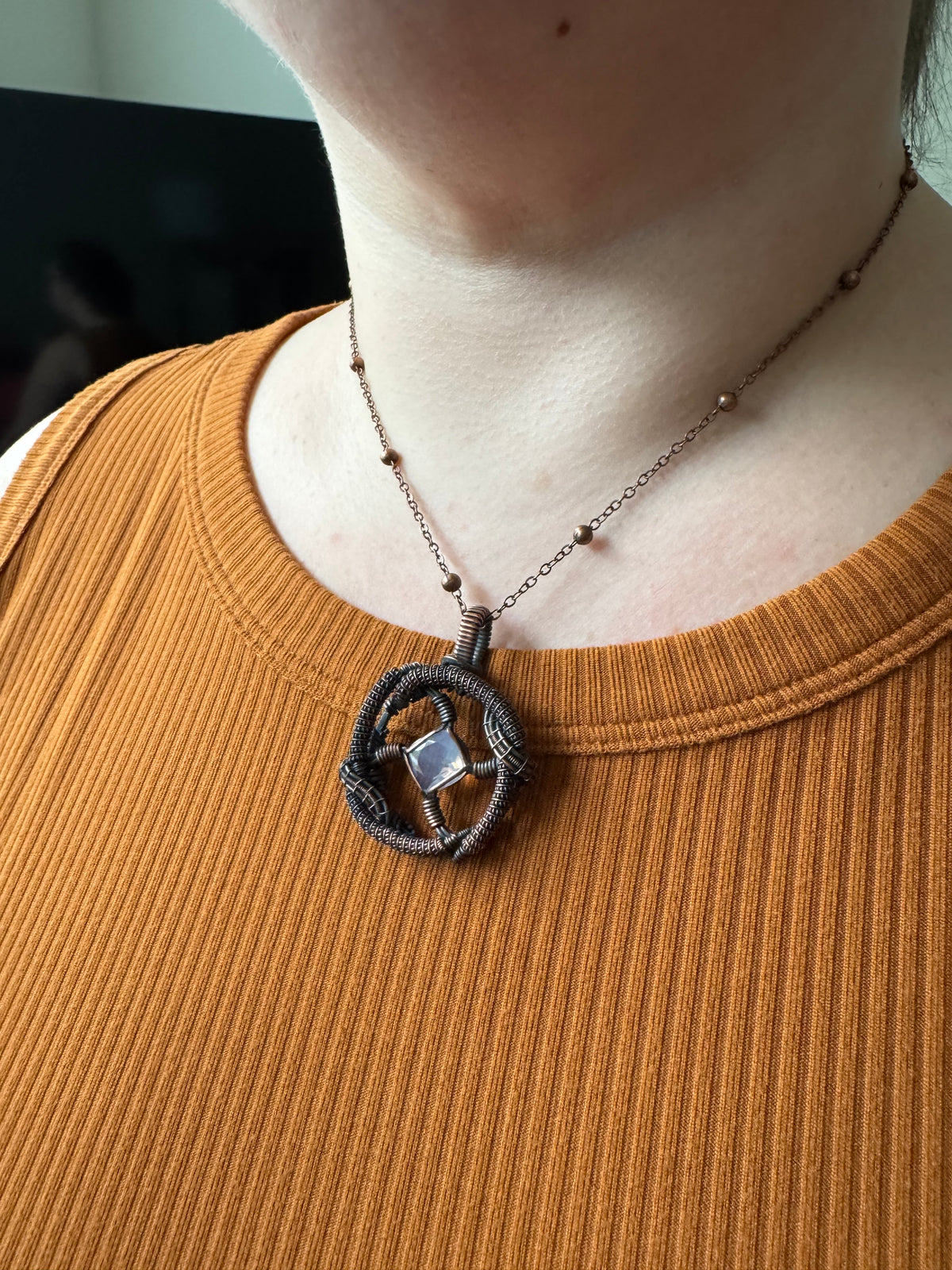 Moonbeam || Faceted Lavender Quartz Pendant