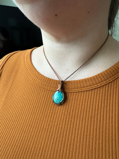 The Oasis || Chrysocolla Pendant