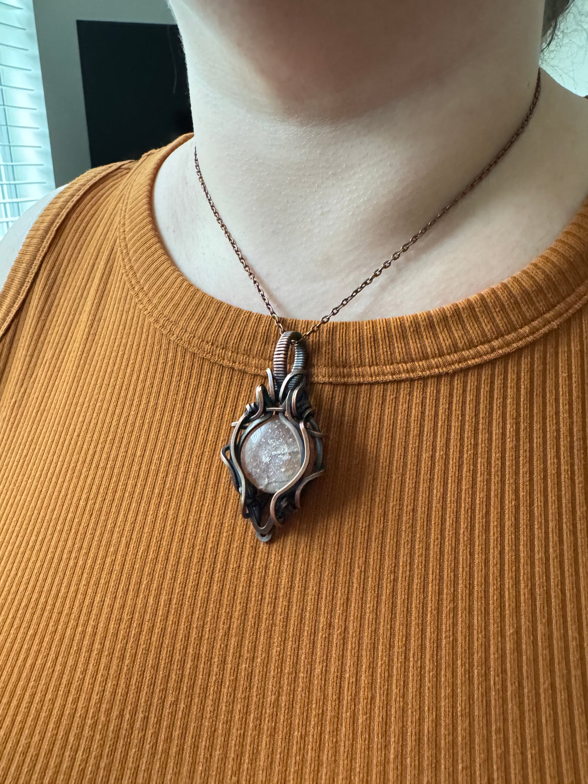 Sun Garden || Confetti Sunstone Pendant