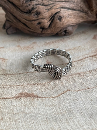 Mixed Metal Twist Ring