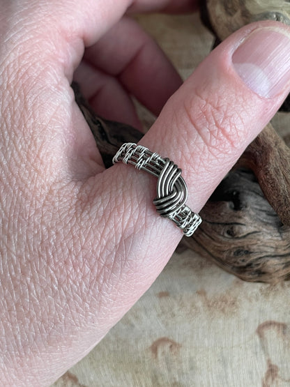 Mixed Metal Twist Ring