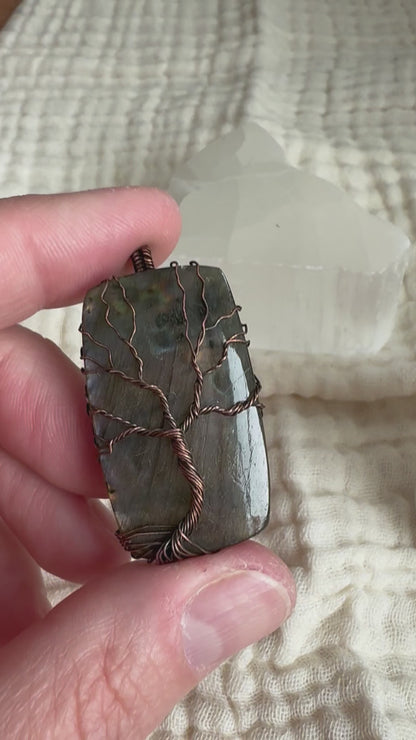 Whisperwood Collection || Labradorite Pendant