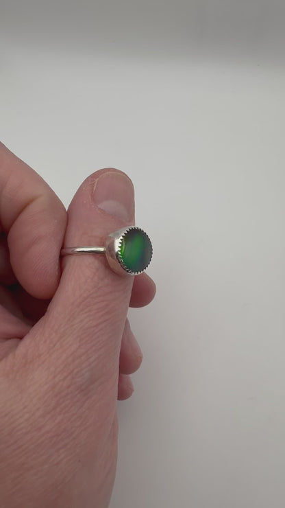The Ostara Collection || Aurora Opal Ring || Size 9